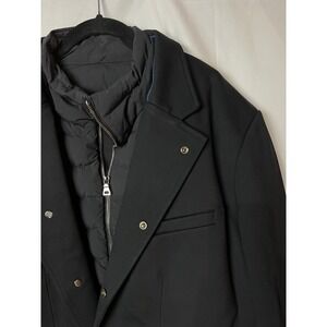 Kit and Ace Navigator Blazer Puffer Vest Mens XL Black Hybrid Jacket Techwear